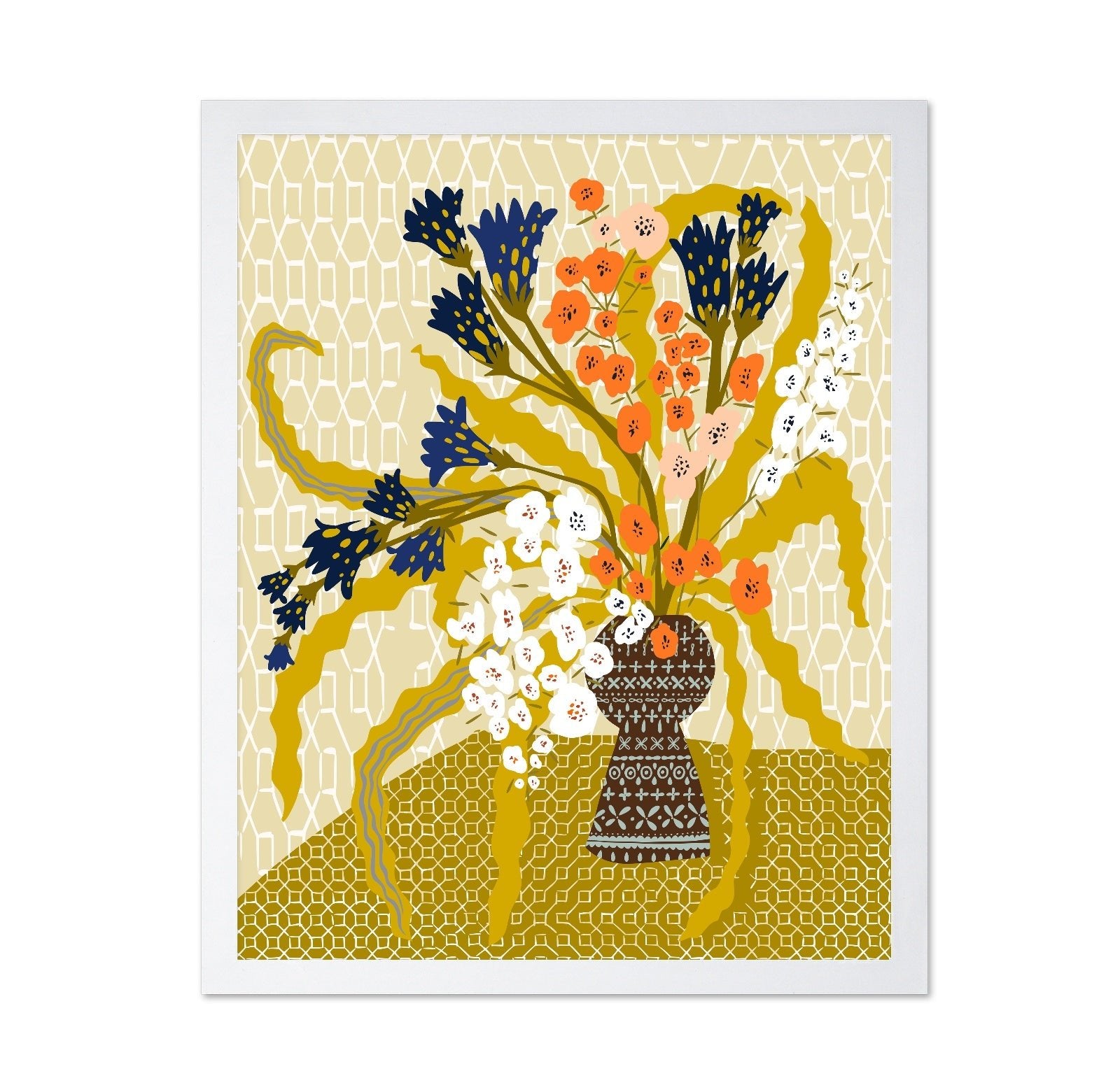 Colorful Floral Vase No5