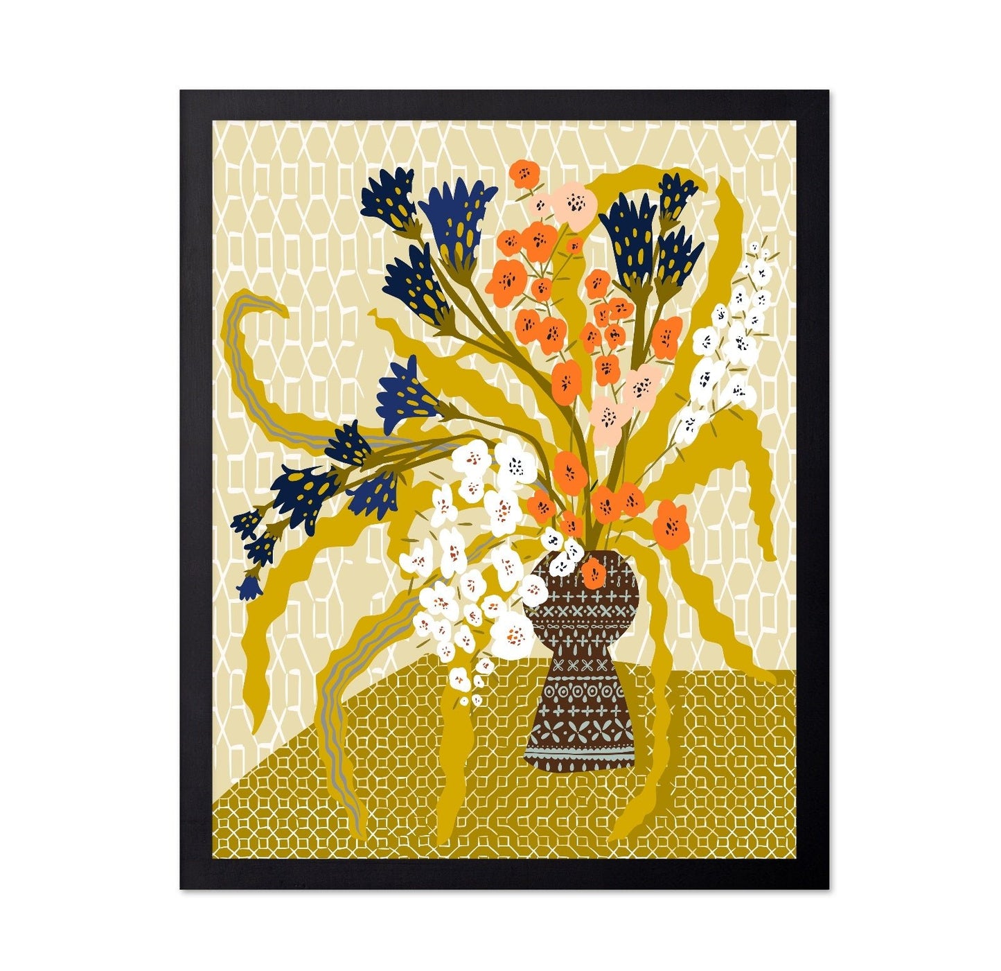 Colorful Floral Vase No5
