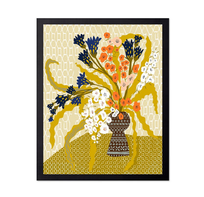 Colorful Floral Vase No5