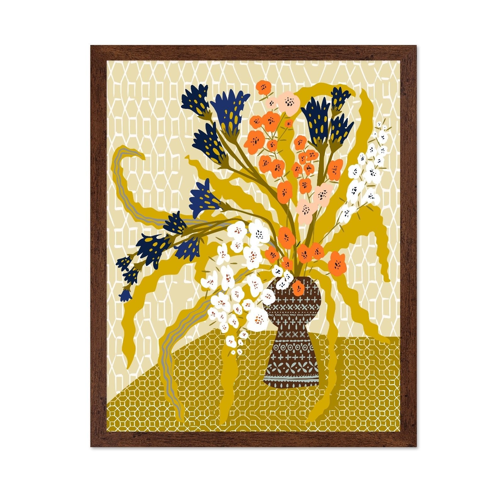 Colorful Floral Vase No5