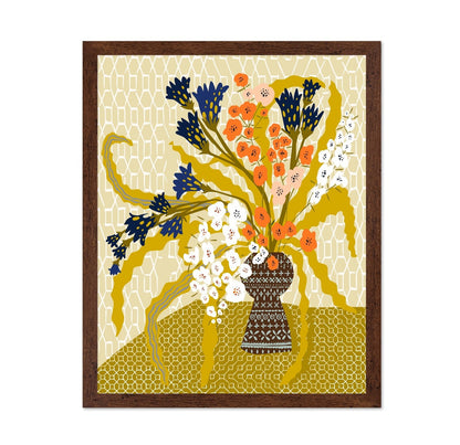 Colorful Floral Vase No5