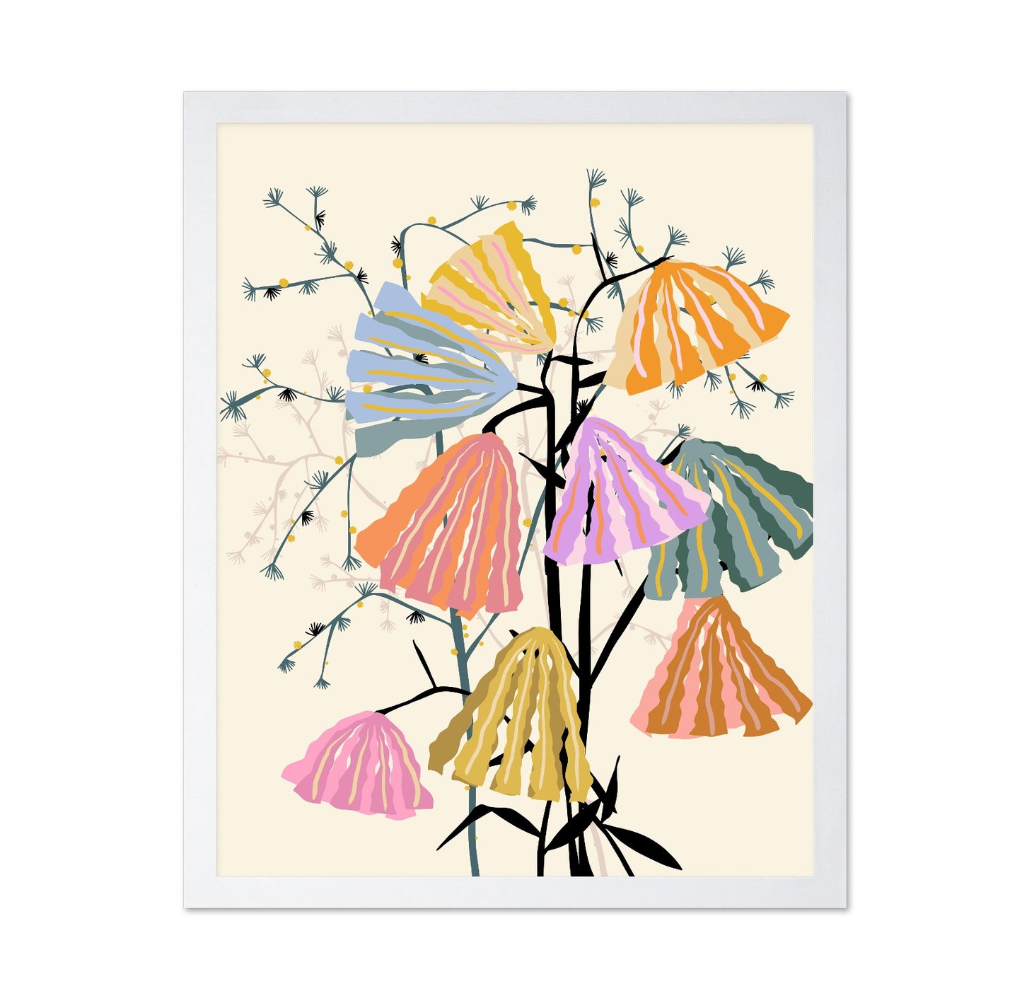 Colorful Wildflower Botanical