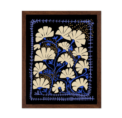 Midnight Floral Folk Art