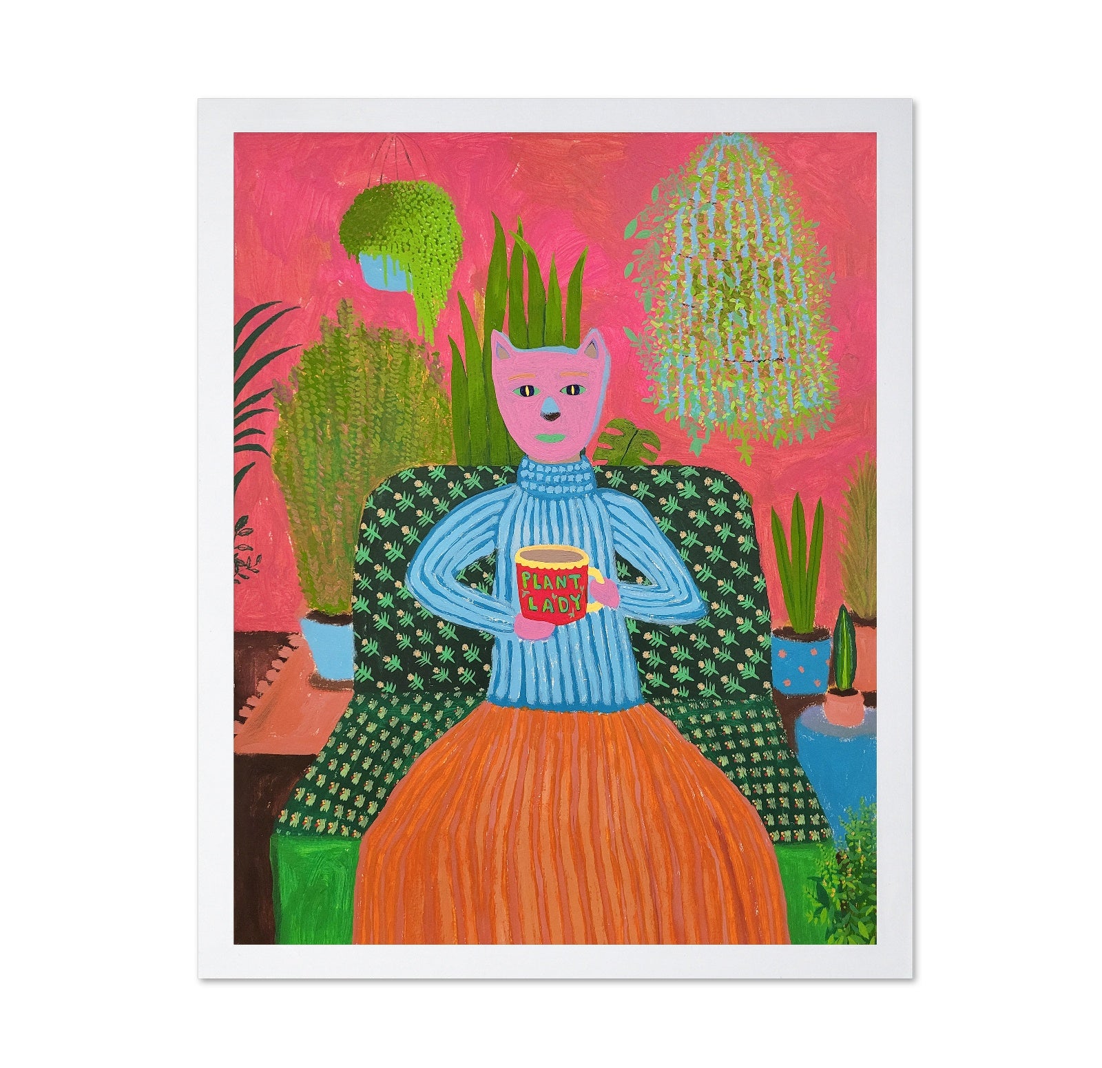 Plant Lady Cat