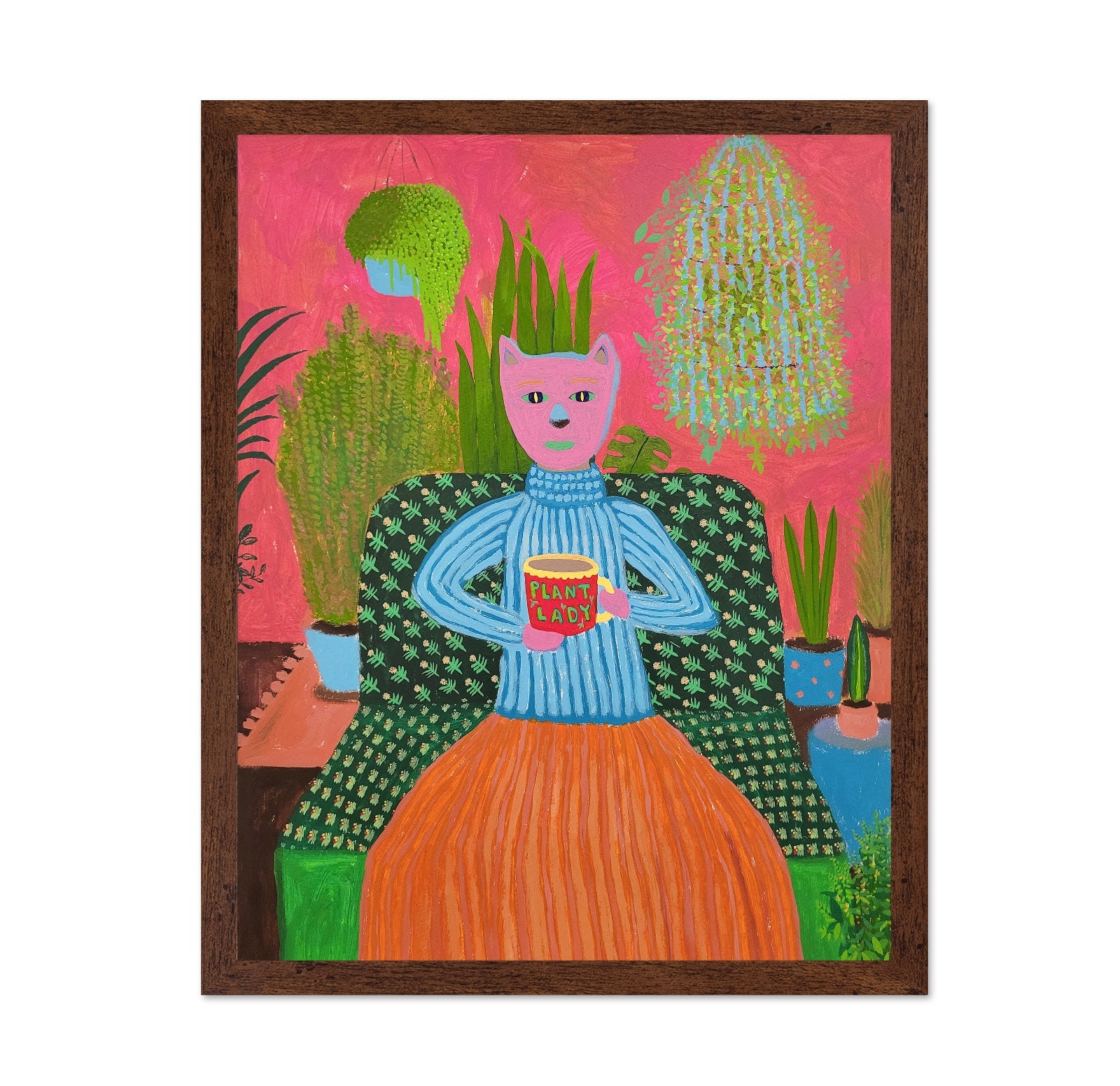 Plant Lady Cat