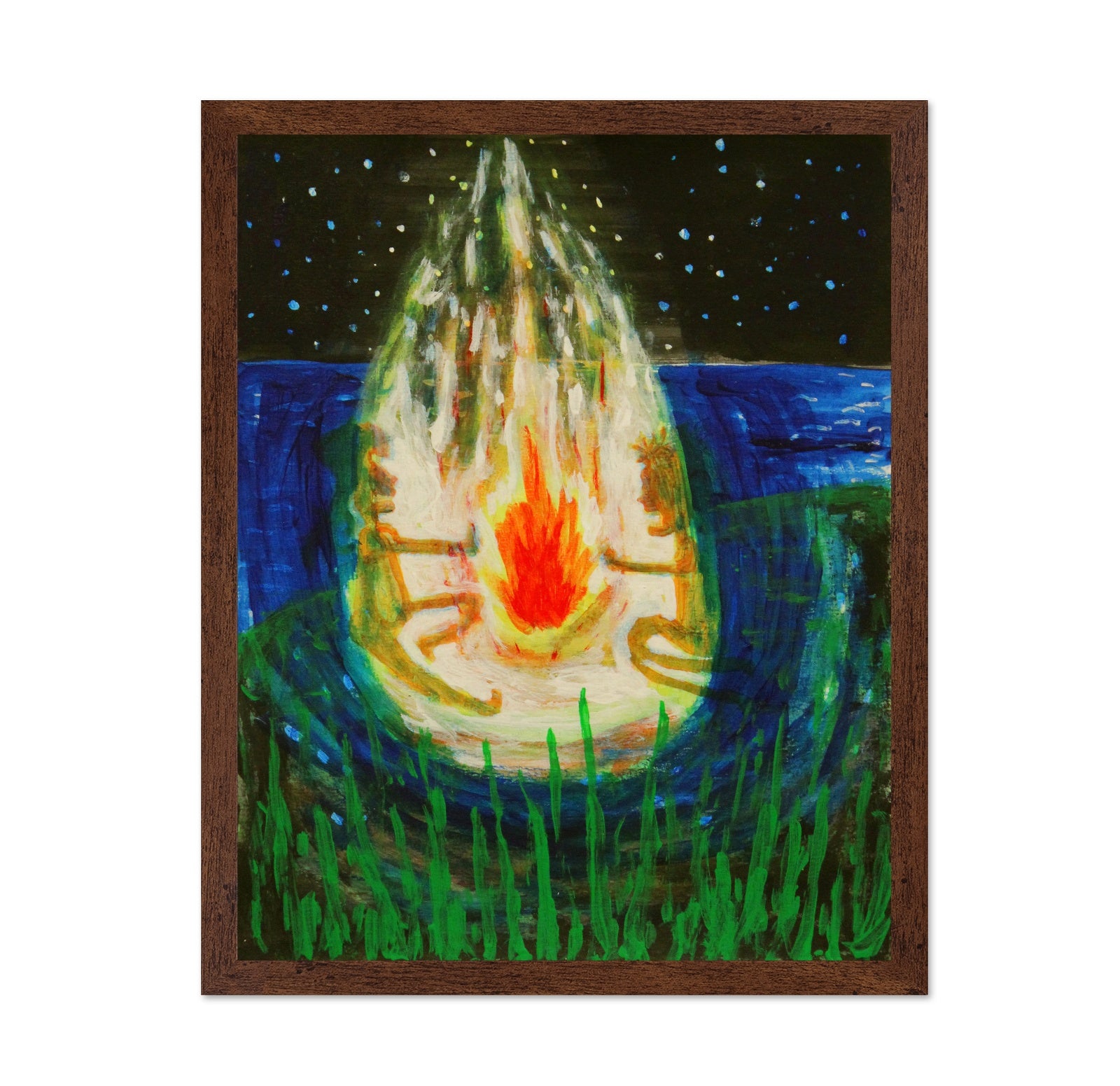 Campfire Night Scene