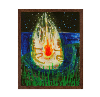 Campfire Night Scene