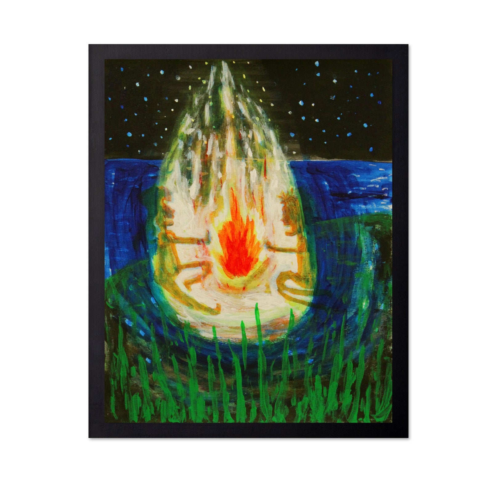 Campfire Night Scene