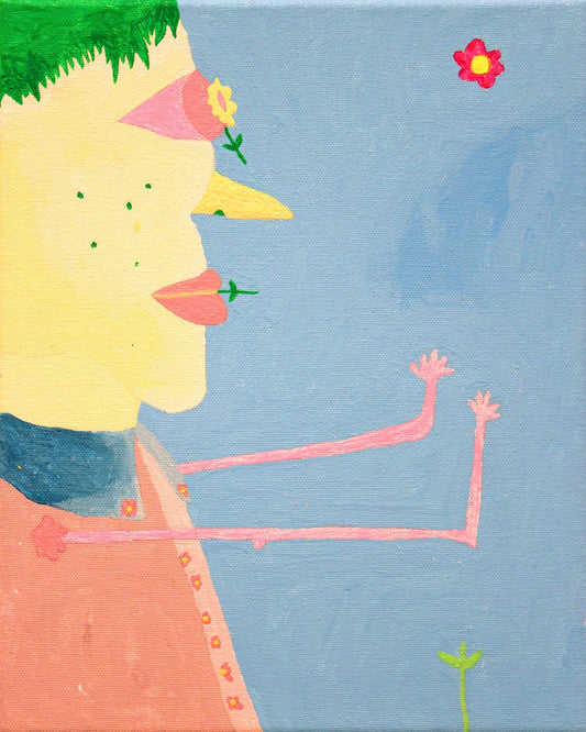 Whimsical Profile Figure