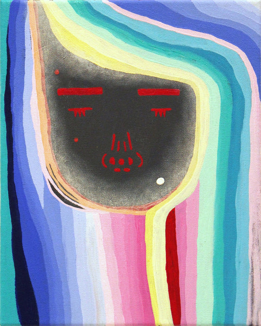 Rainbow Face Portrait