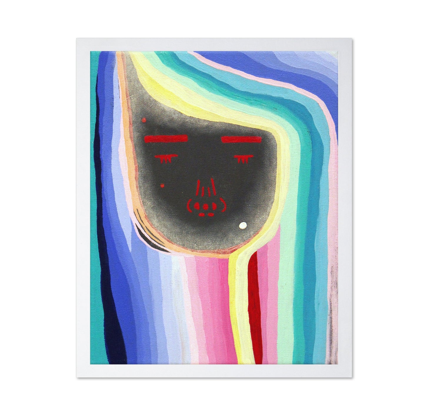 Rainbow Face Portrait