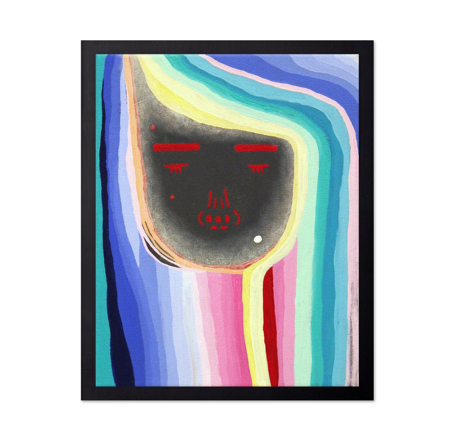 Rainbow Face Portrait