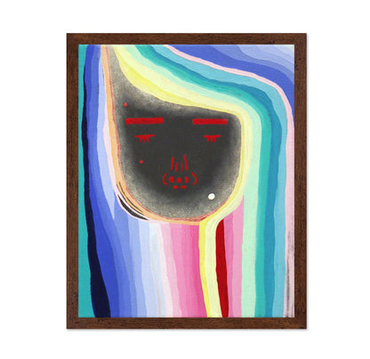 Rainbow Face Portrait