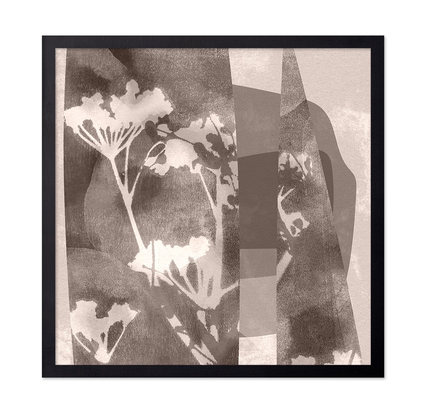 Neutral Botanical Geometric Abstract