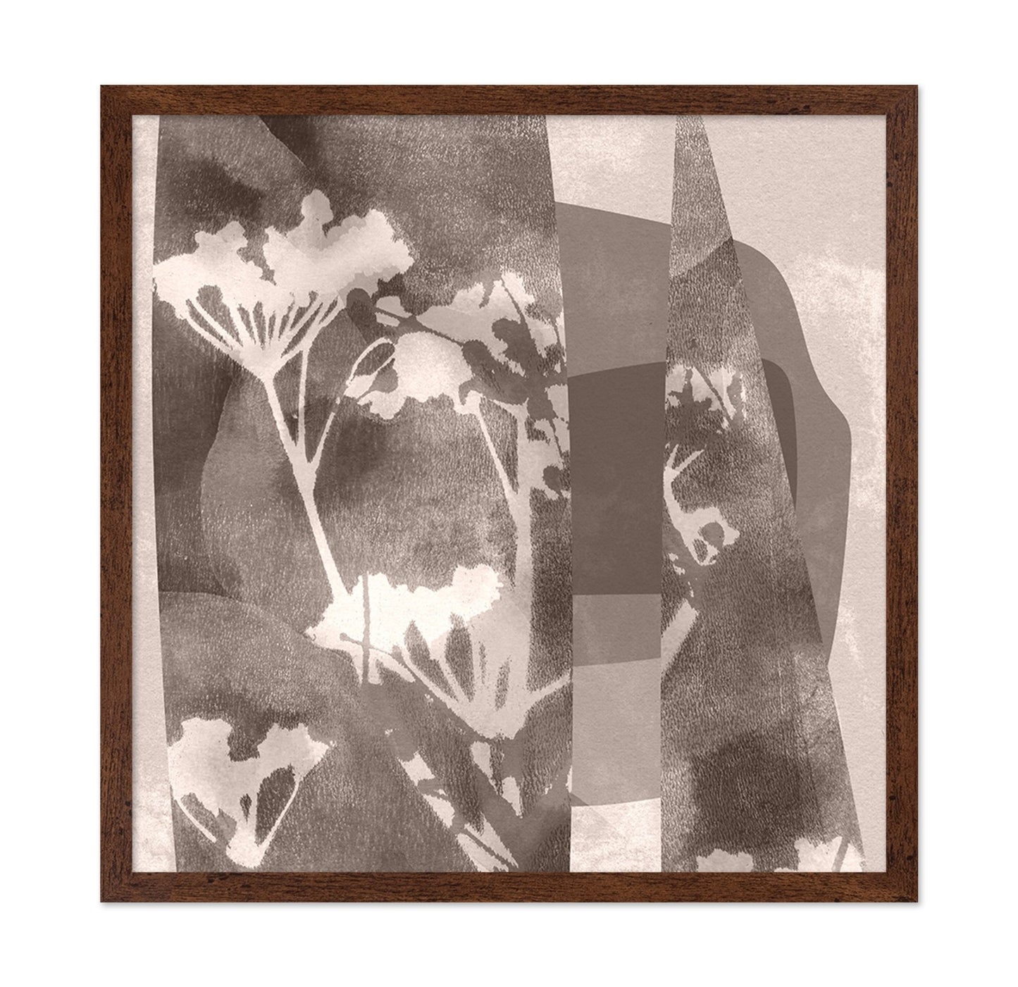 Neutral Botanical Geometric Abstract