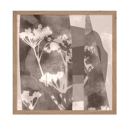 Neutral Botanical Geometric Abstract