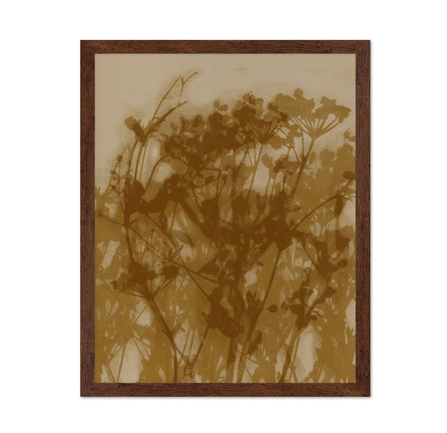 Sepia Botanical Silhouette