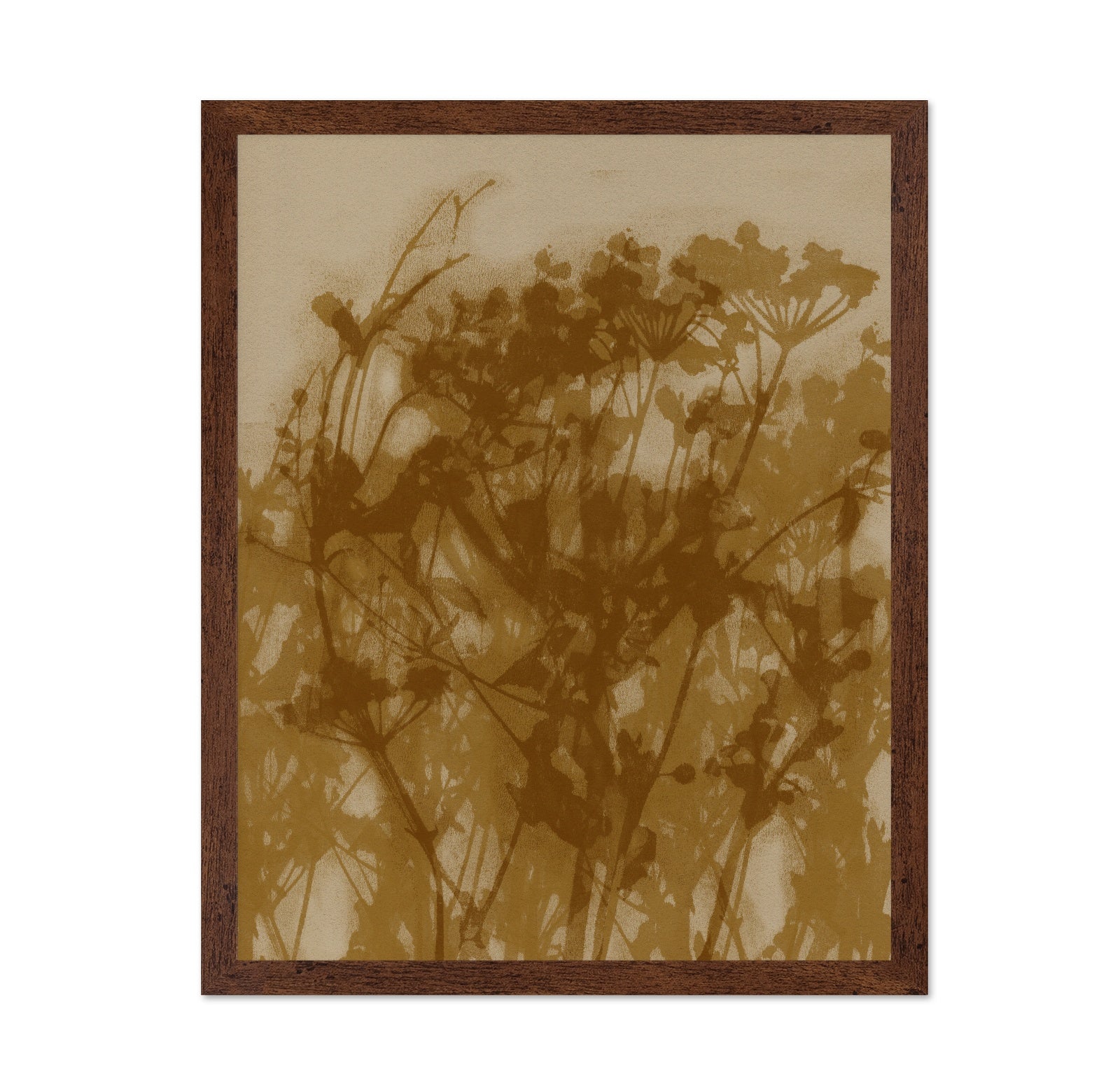 Sepia Botanical Silhouette