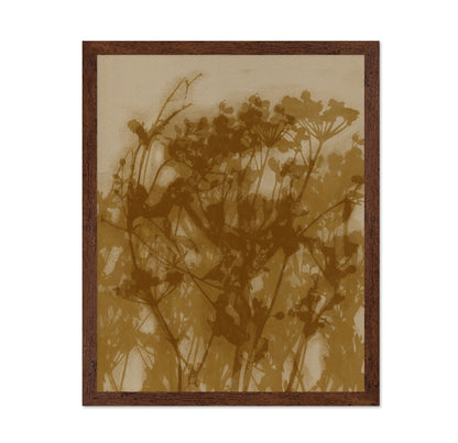 Sepia Botanical Silhouette