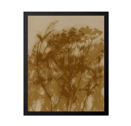 Sepia Botanical Silhouette