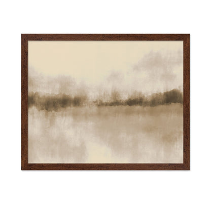 Neutral Misty Lake Landscape
