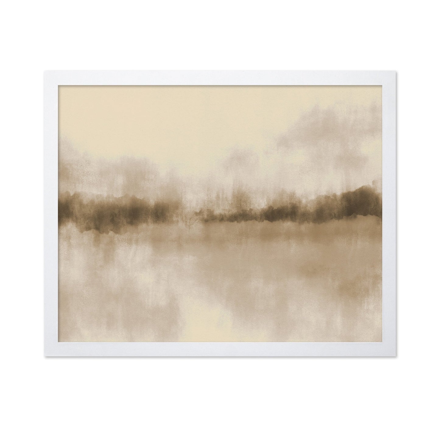 Neutral Misty Lake Landscape