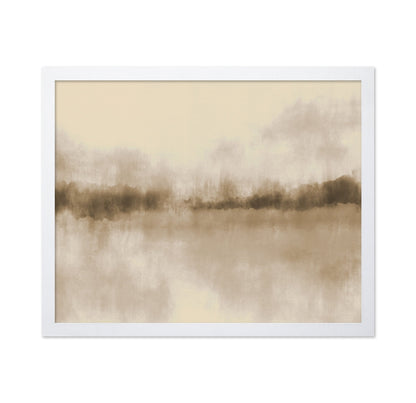 Neutral Misty Lake Landscape