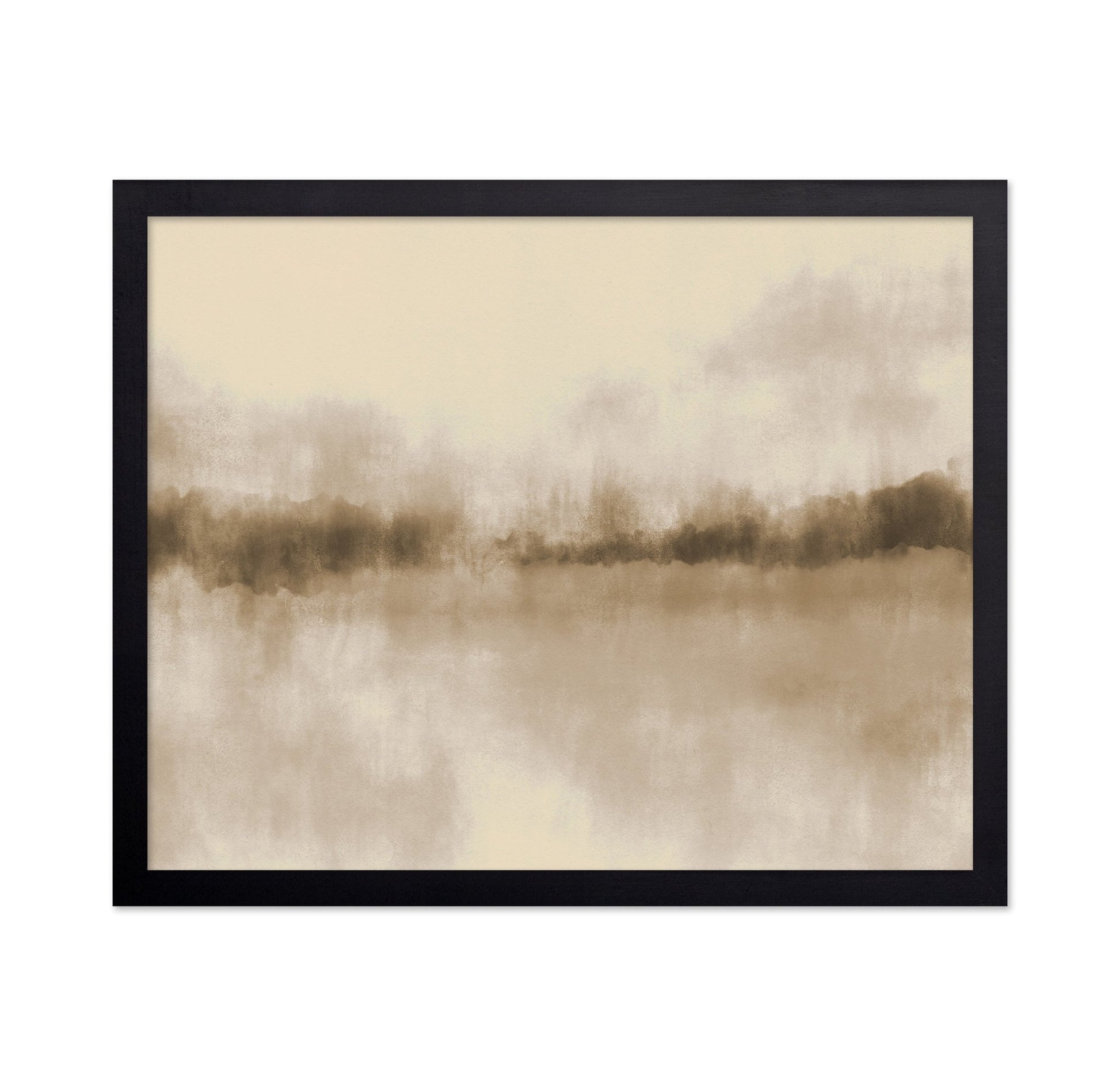 Neutral Misty Lake Landscape