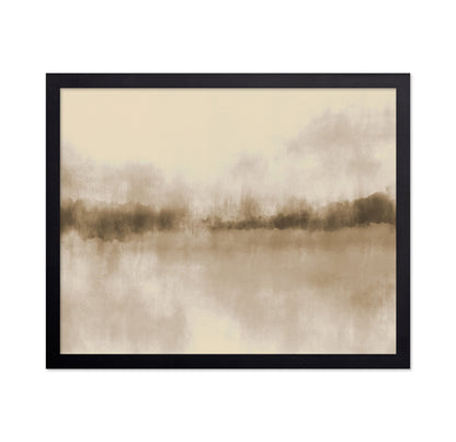 Neutral Misty Lake Landscape