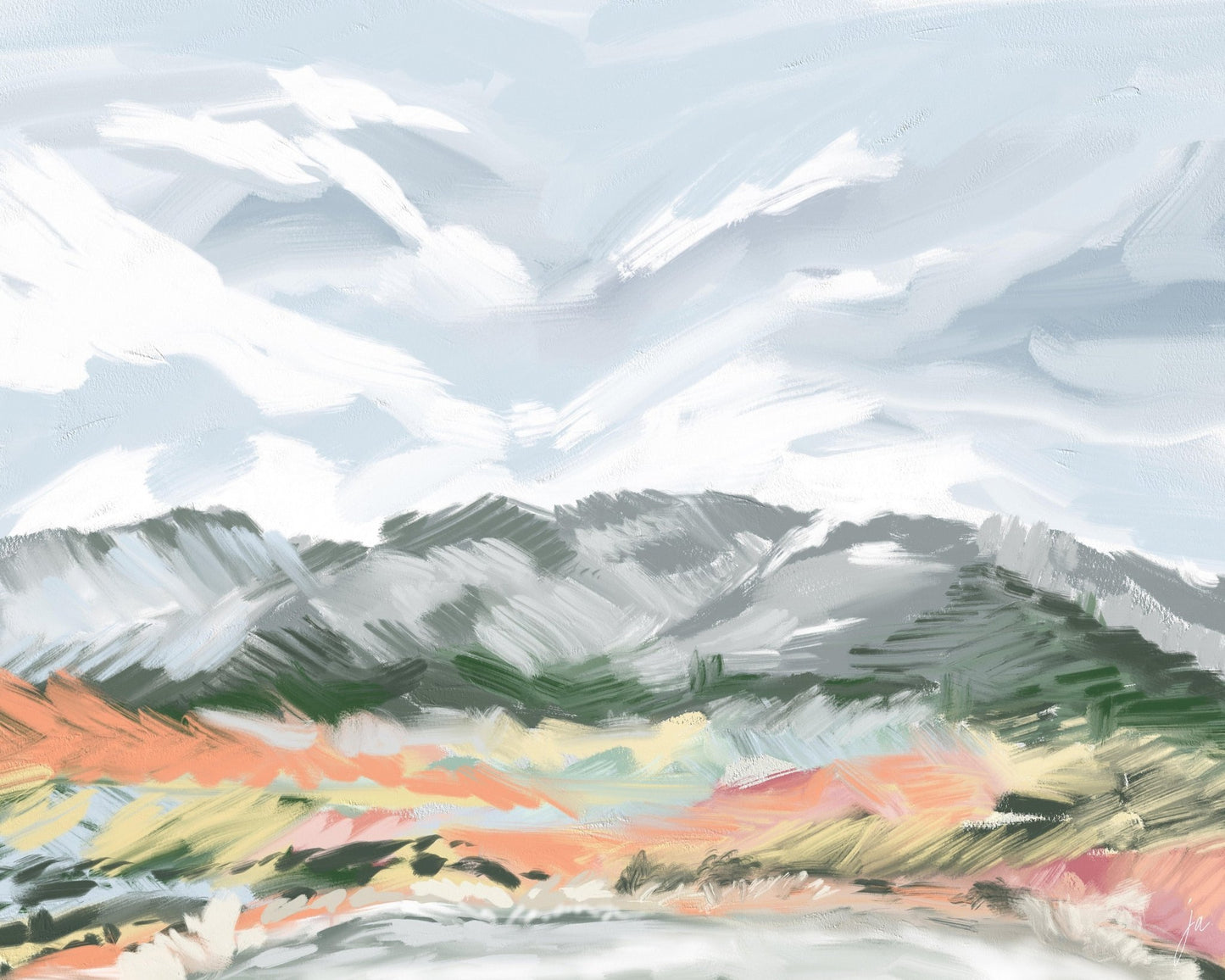 Abstract Mountain View