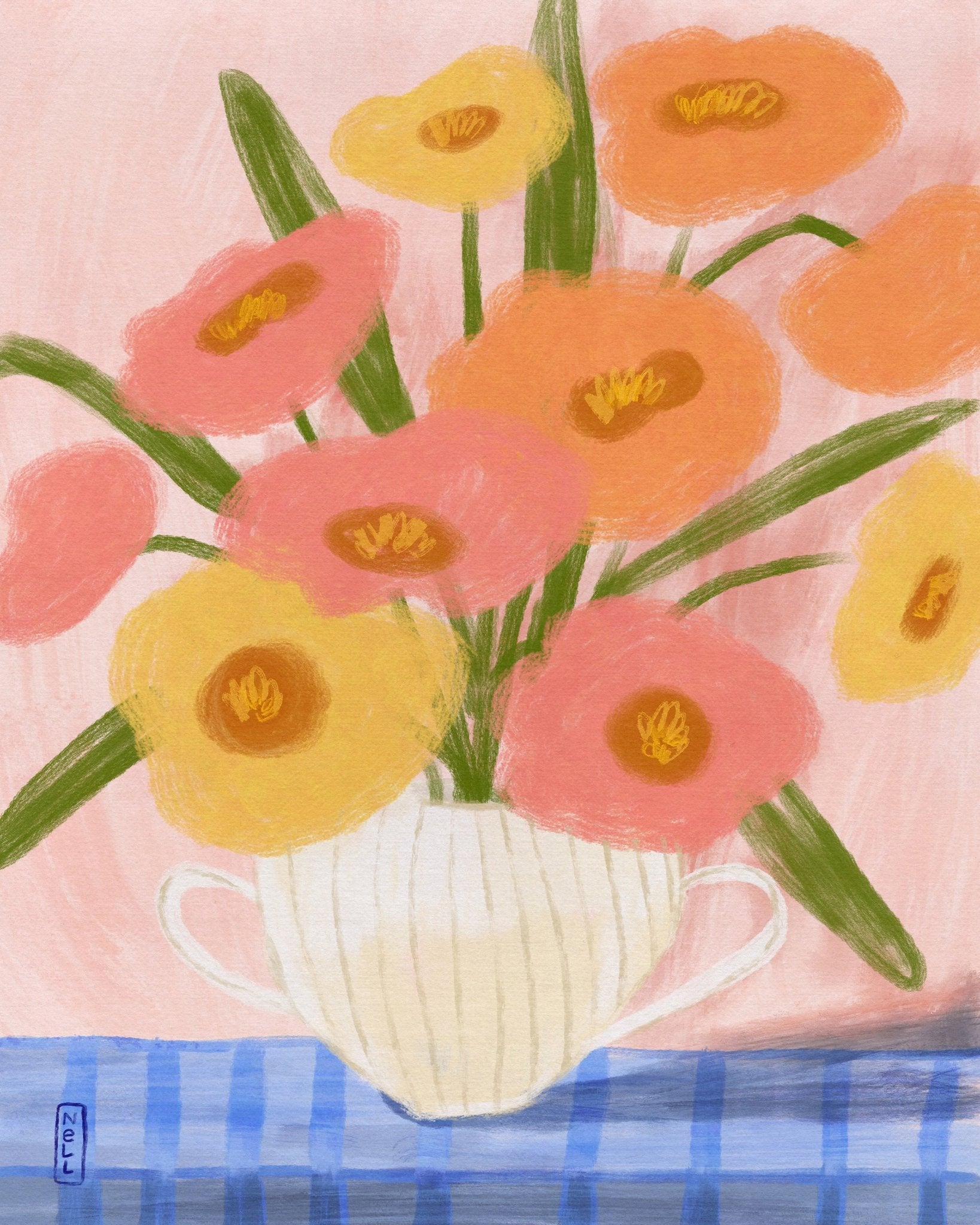Pastel Flower Vase No2