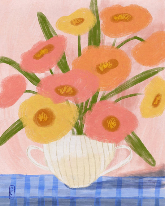 Pastel Flower Vase No2