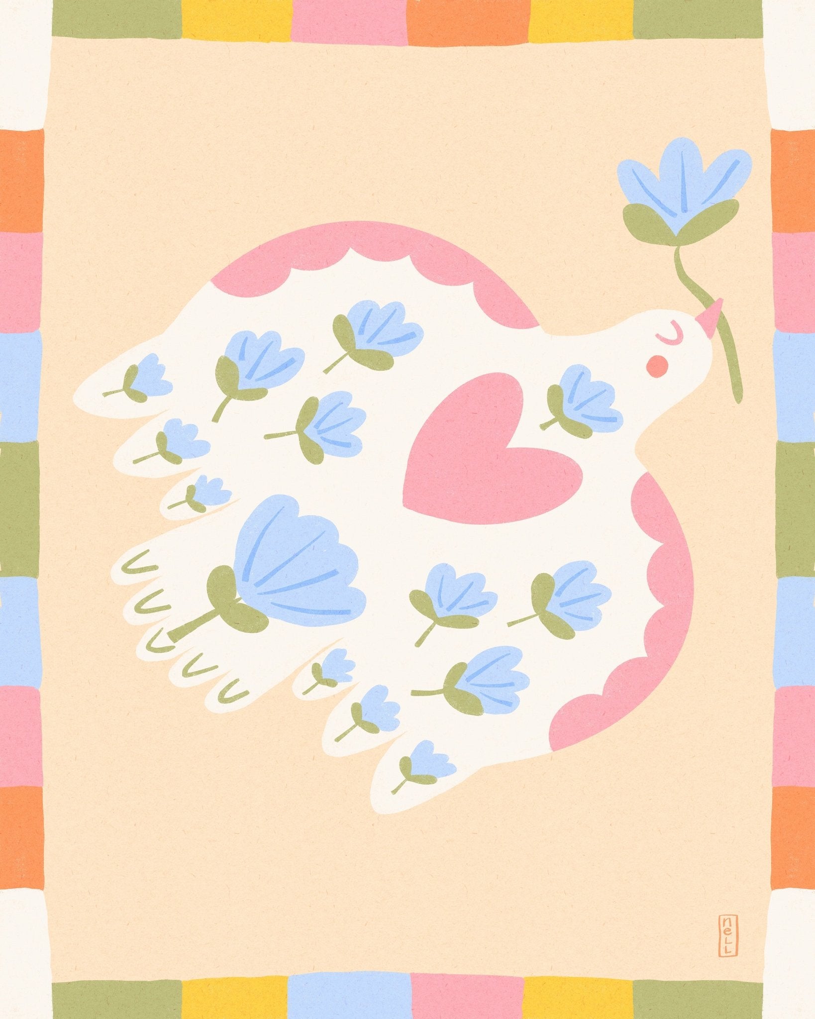 Floral Dove No2