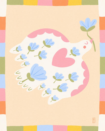 Floral Dove No2