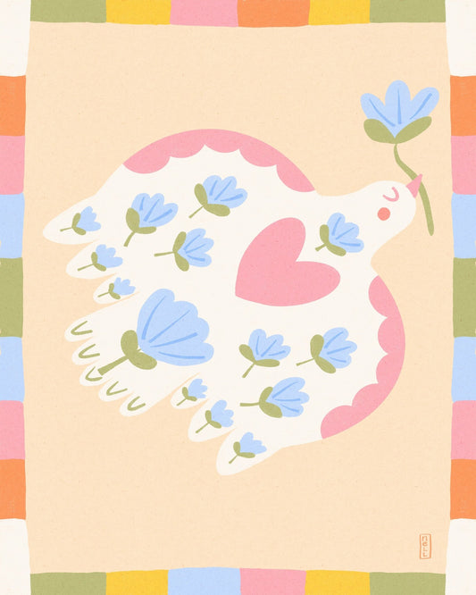Floral Dove No2