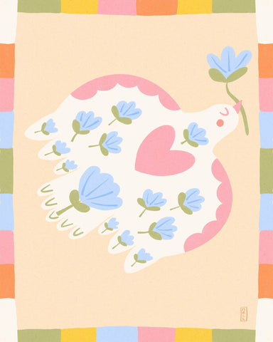 Floral Dove No2