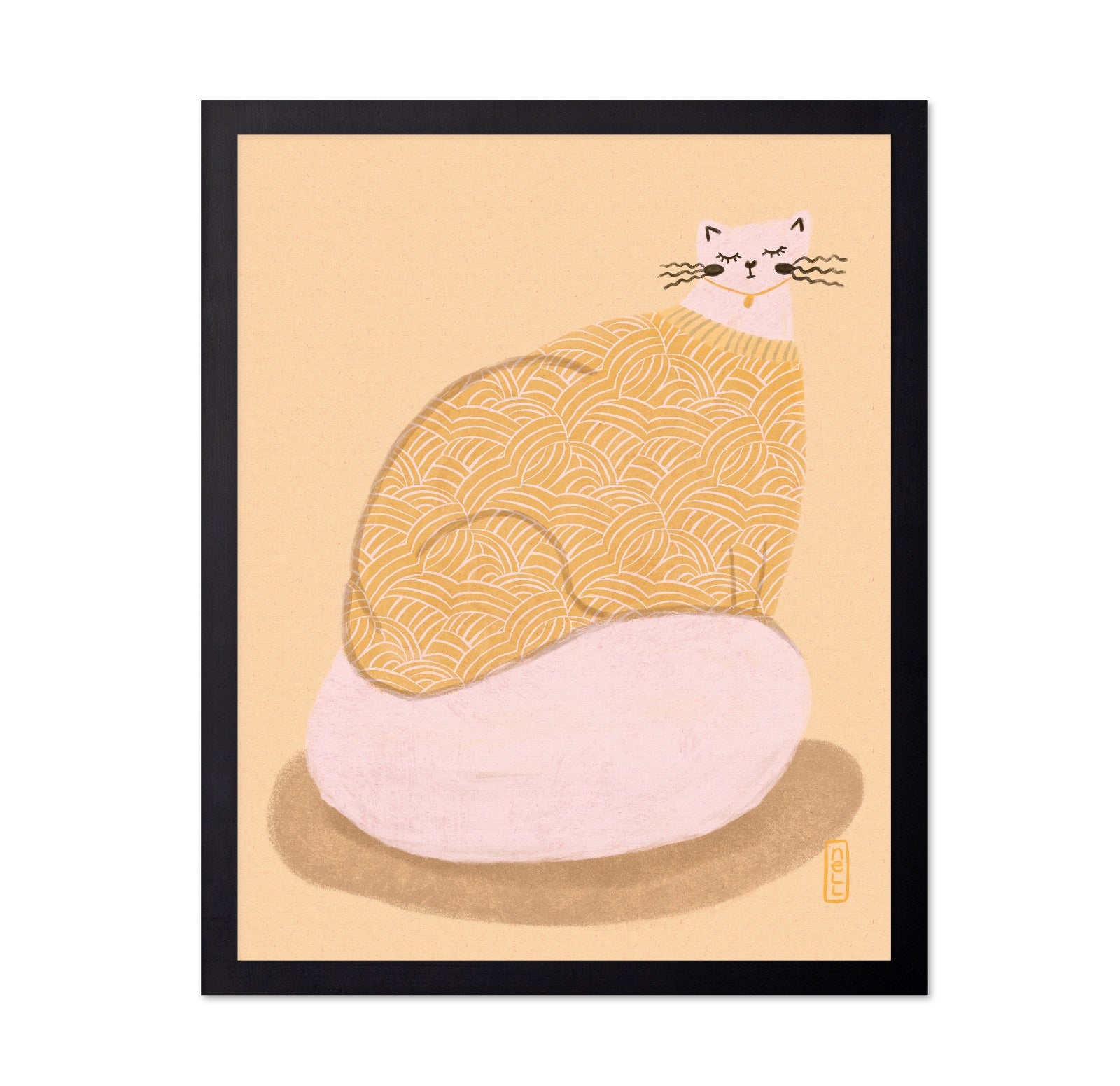 Pattern Cat Illustration