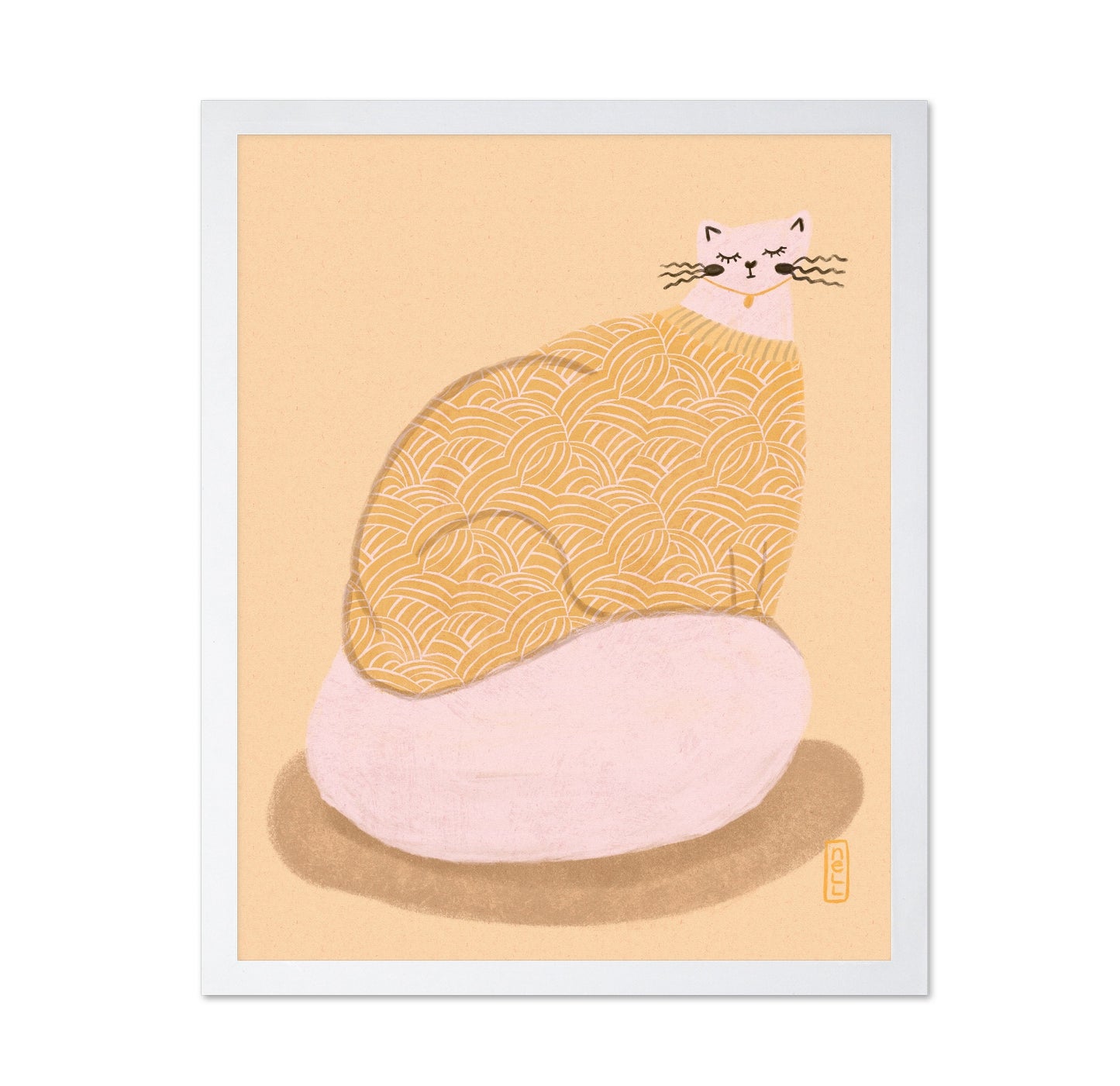 Pattern Cat Illustration