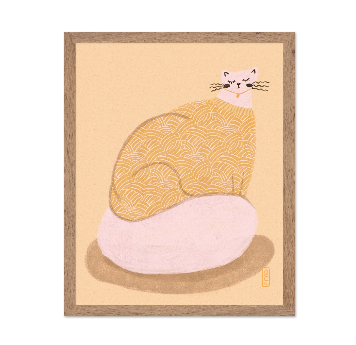 Pattern Cat Illustration