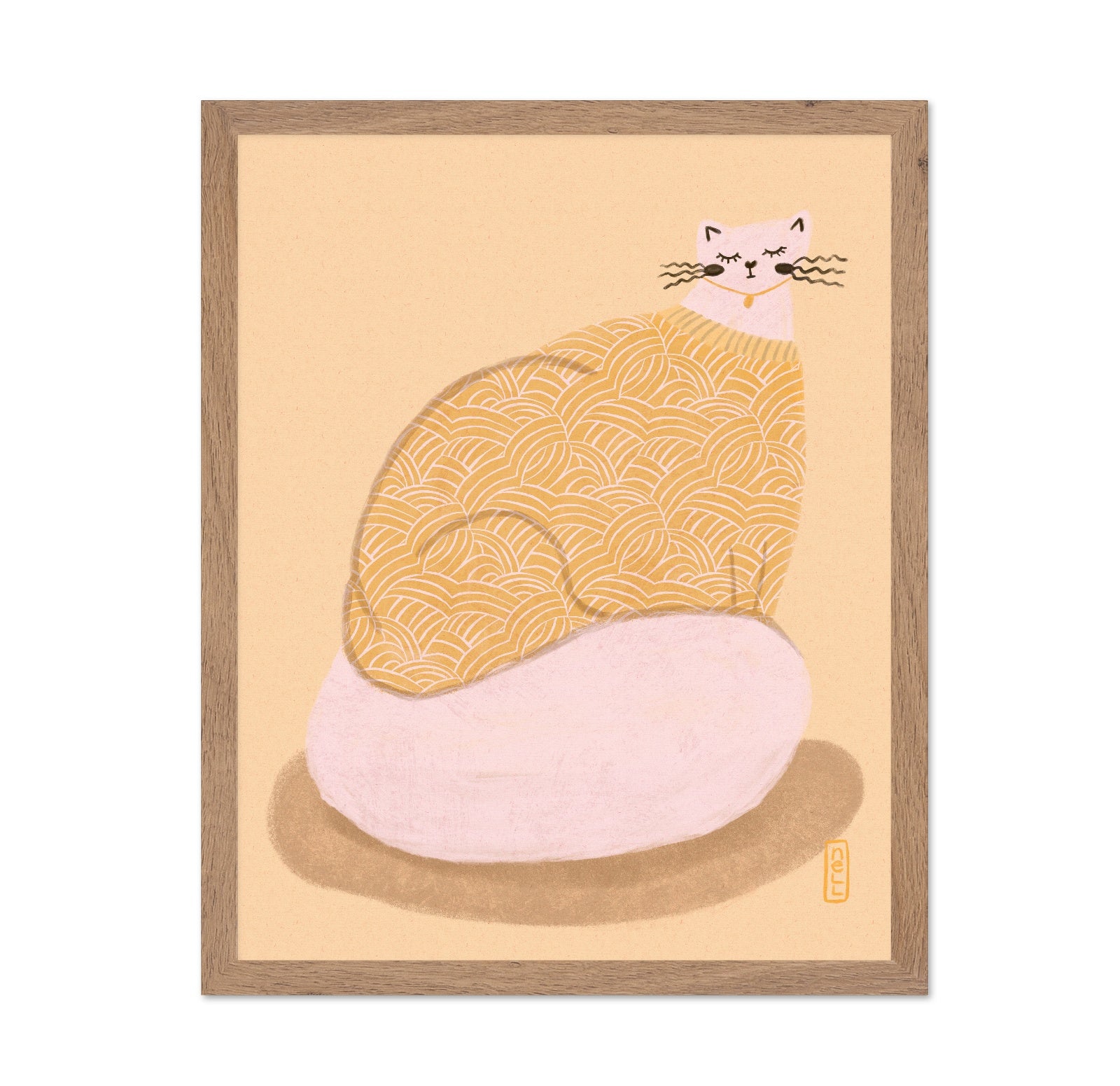 Pattern Cat Illustration
