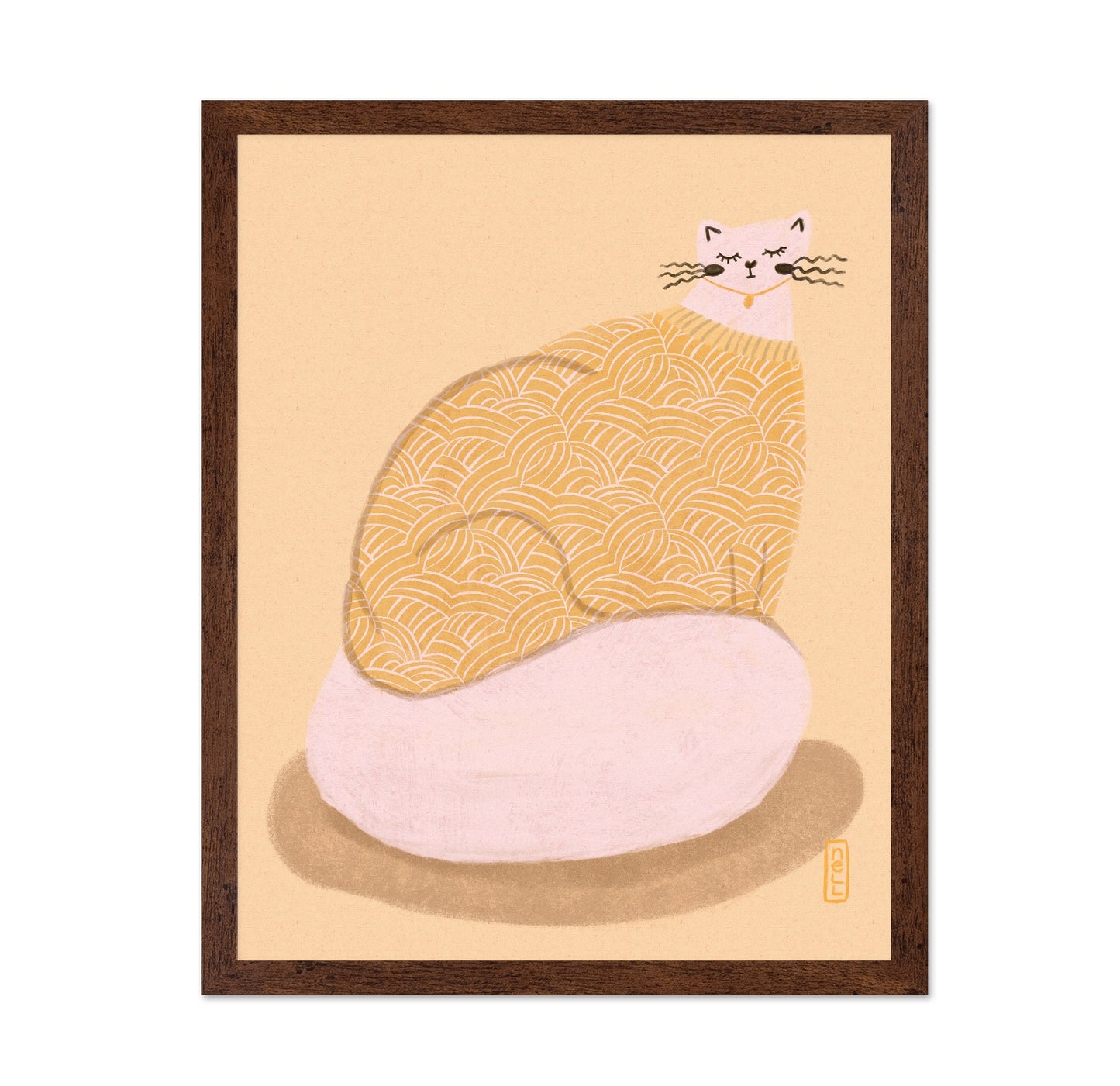 Pattern Cat Illustration