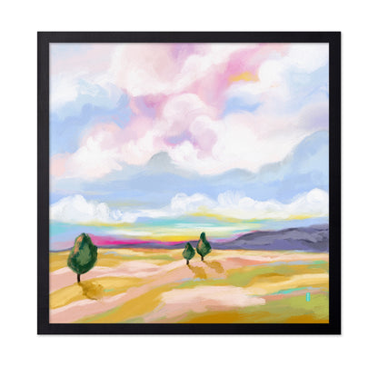 Pastel Landscape Scene