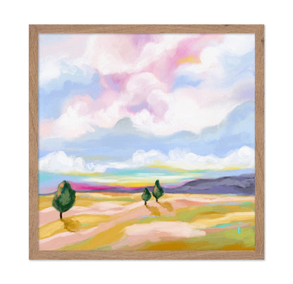 Pastel Landscape Scene