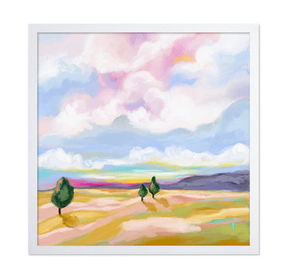 Pastel Landscape Scene