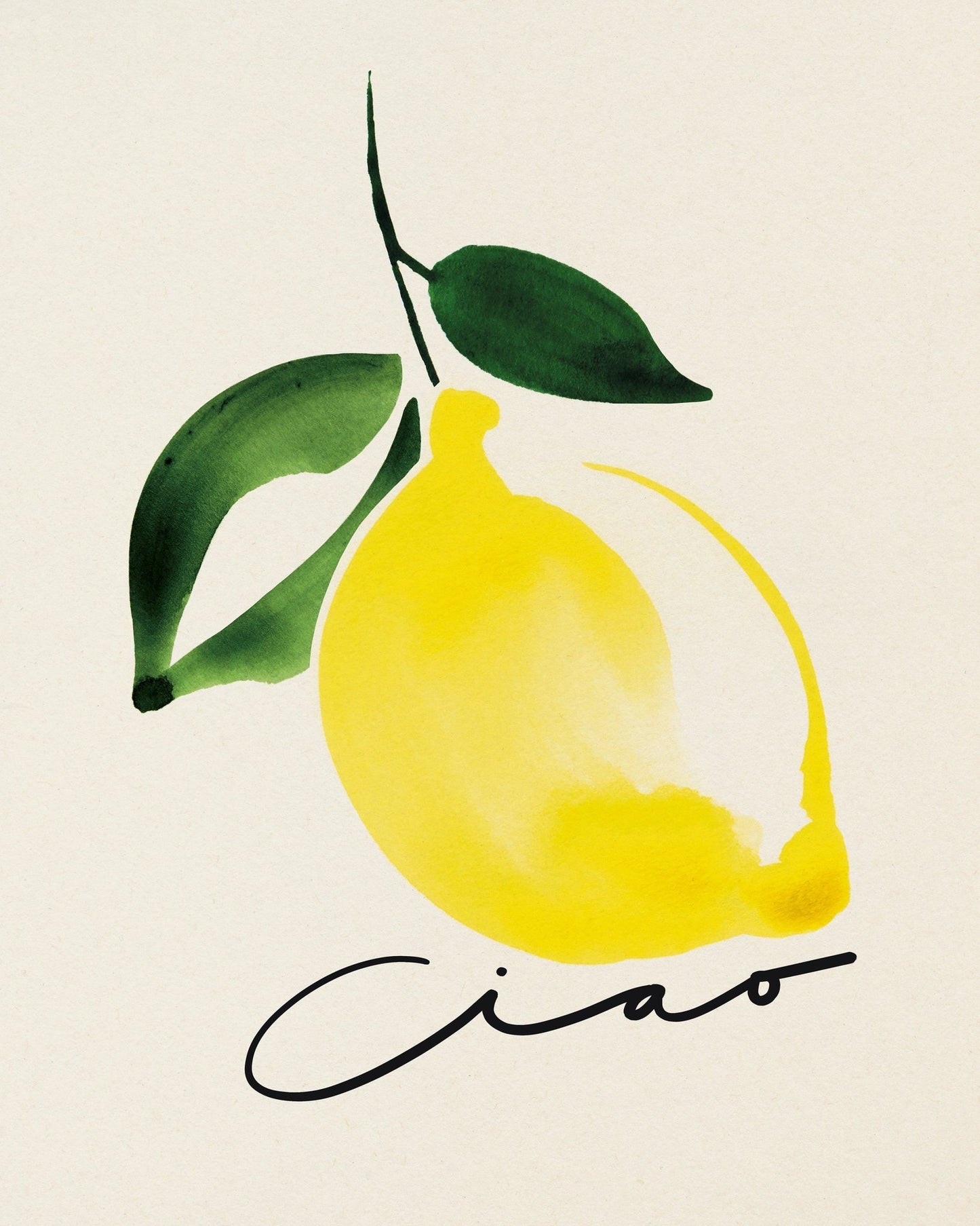 Watercolor Lemon