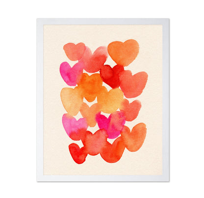 Watercolor Hearts