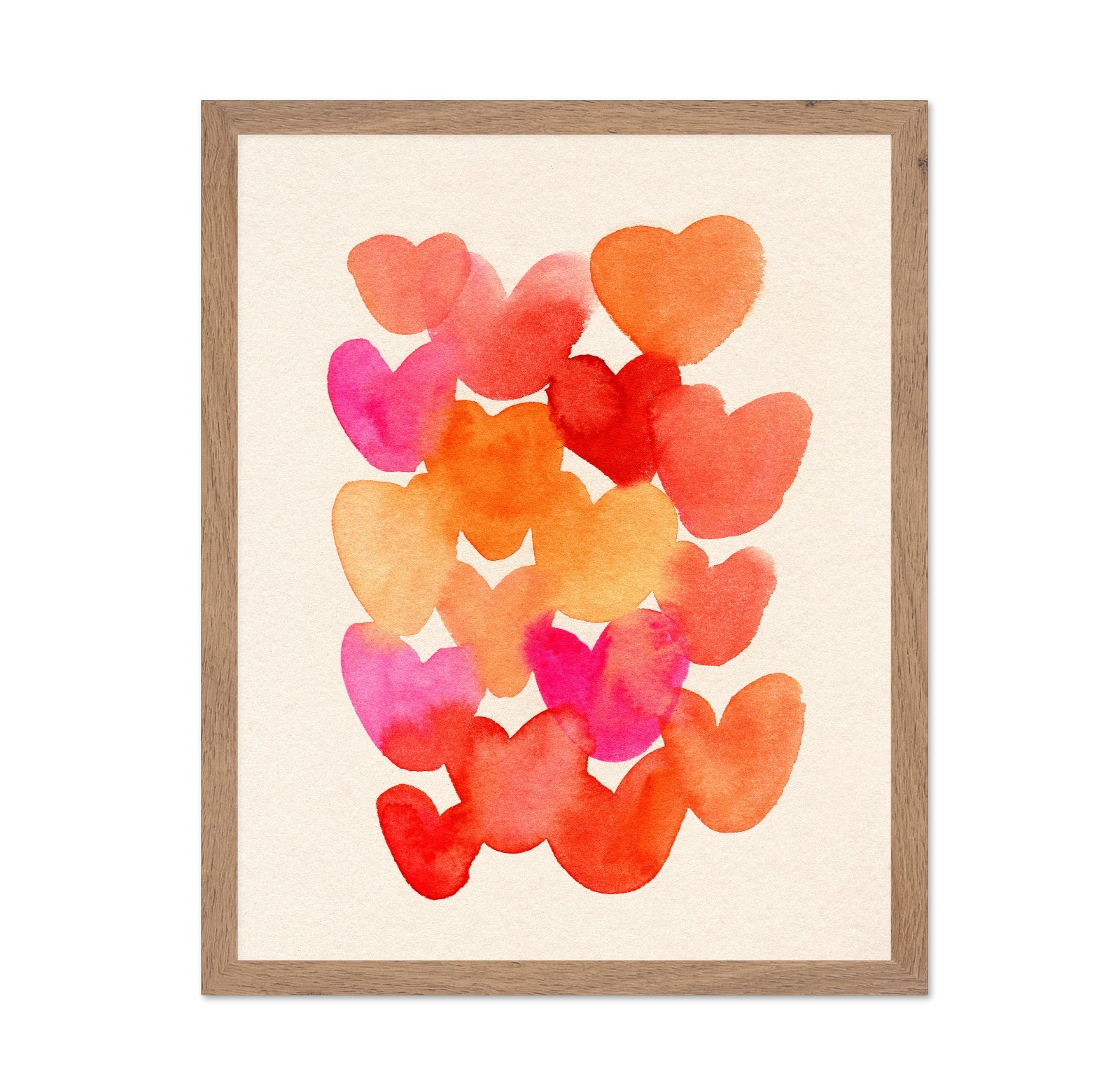 Watercolor Hearts
