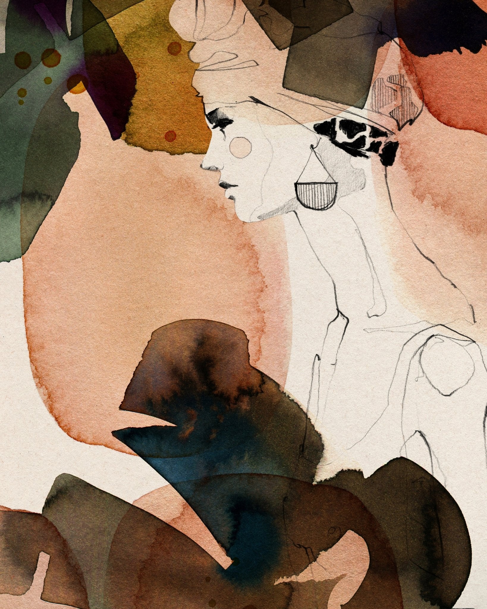 Abstract Woman Sketch