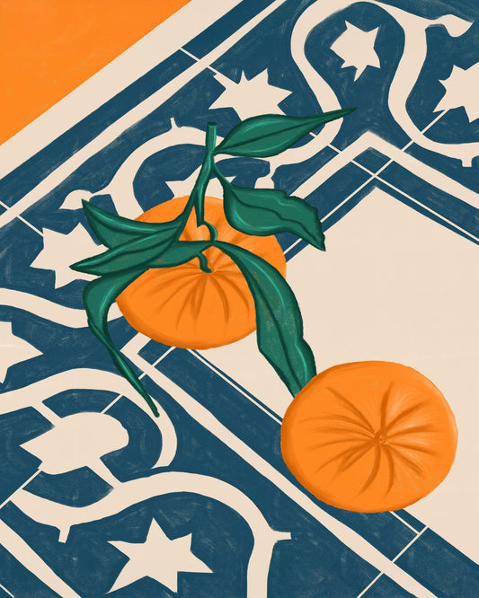 Oranges Tile Pattern