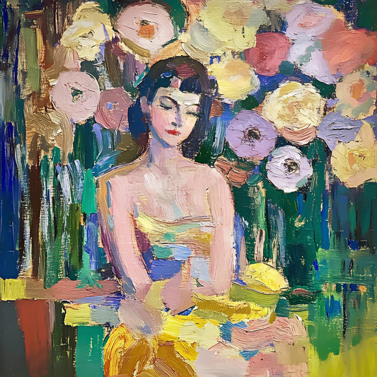 Floral Portrait Woman No6